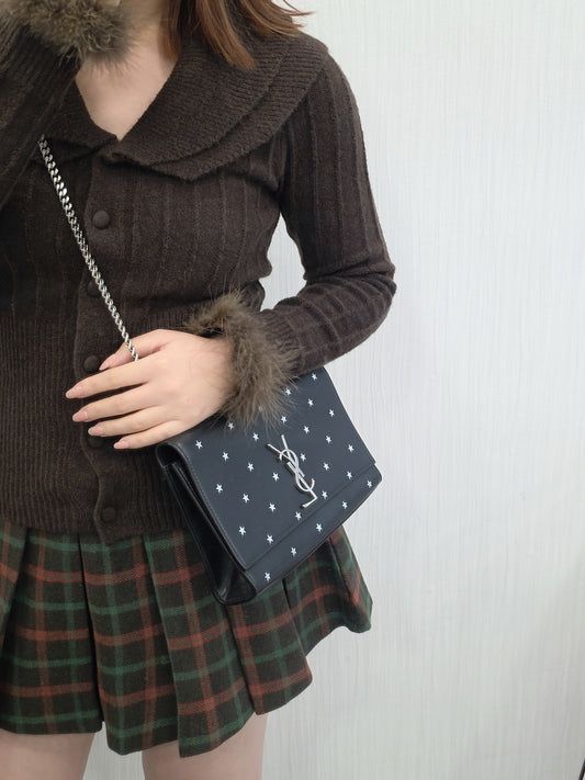 YSL KATE Chained Starlight Shoulder Bag (Pre-owned)