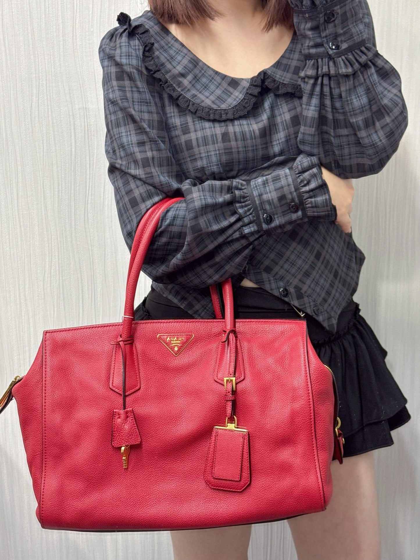Prada 小牛皮手提包(二手)