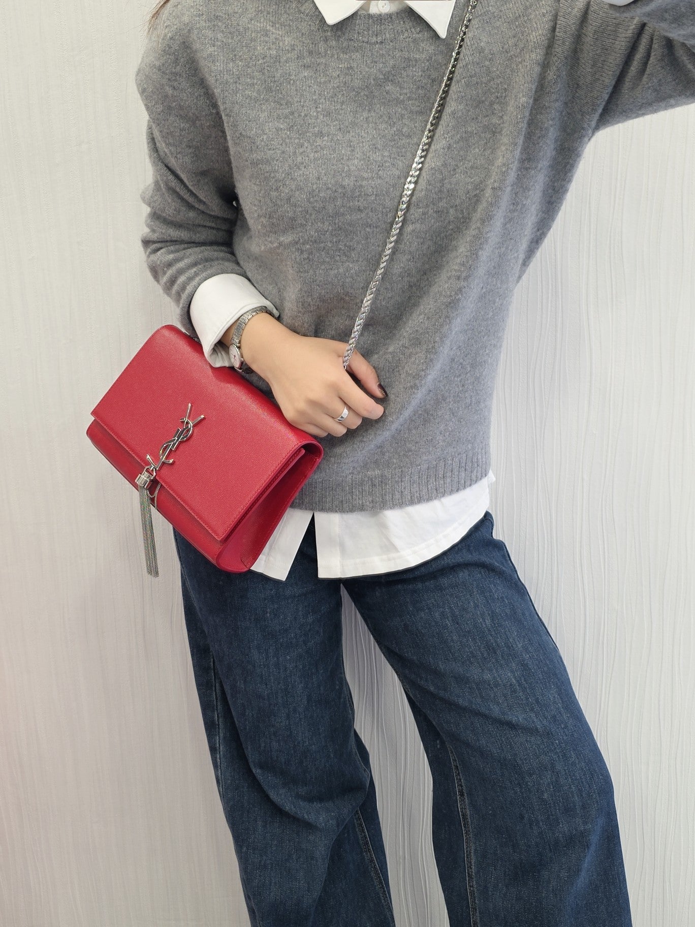 Saint Laurent Kate Tassel Chain Handbag (Pre-Owned)