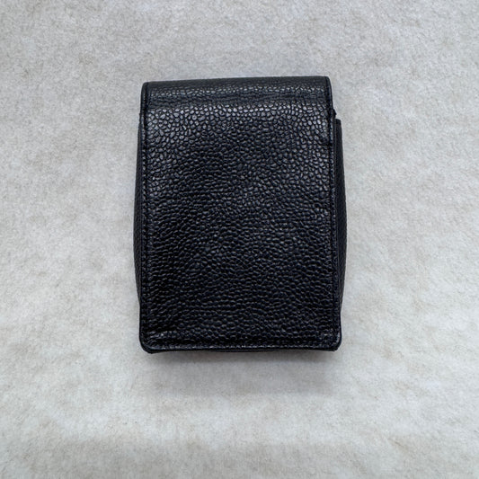 CHANEL Caviar Leather Mini Card Holder Pouch Black (Pre-Owned)