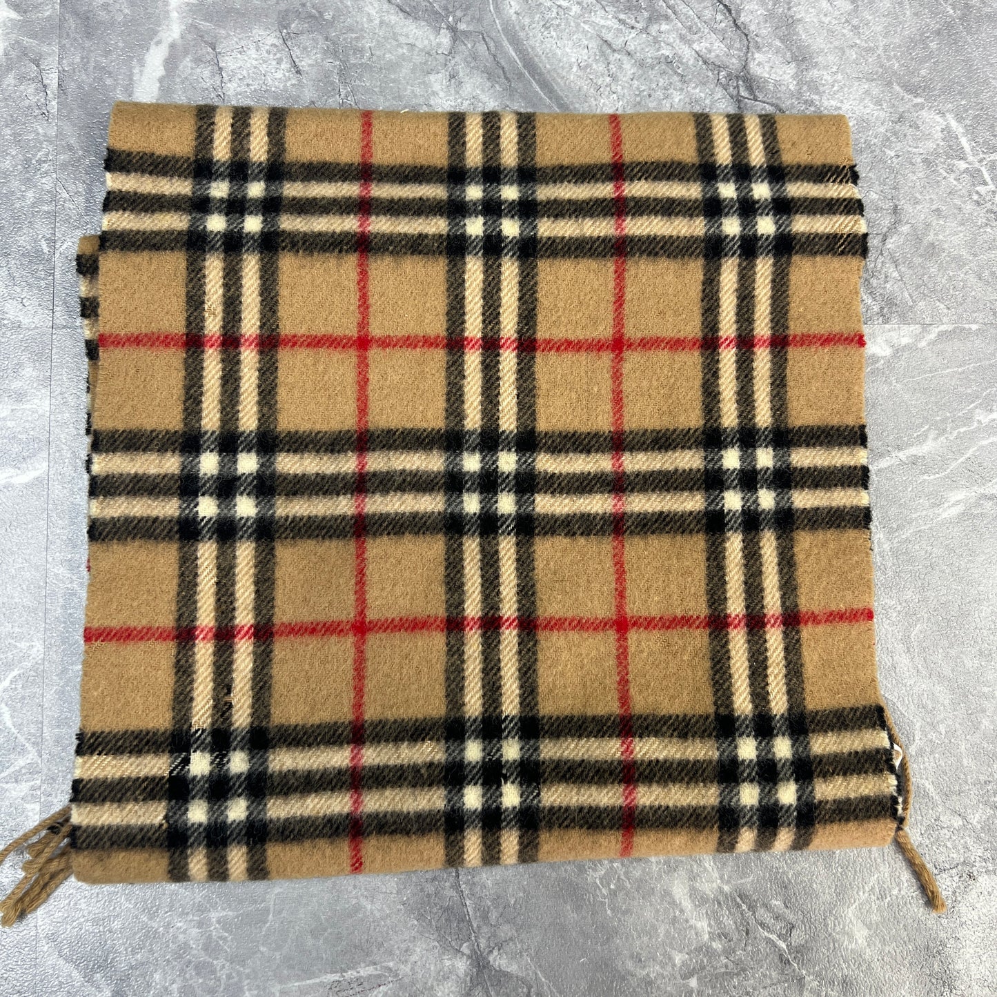 Burberry Check Cashmere Scarf (Pre-Owned)