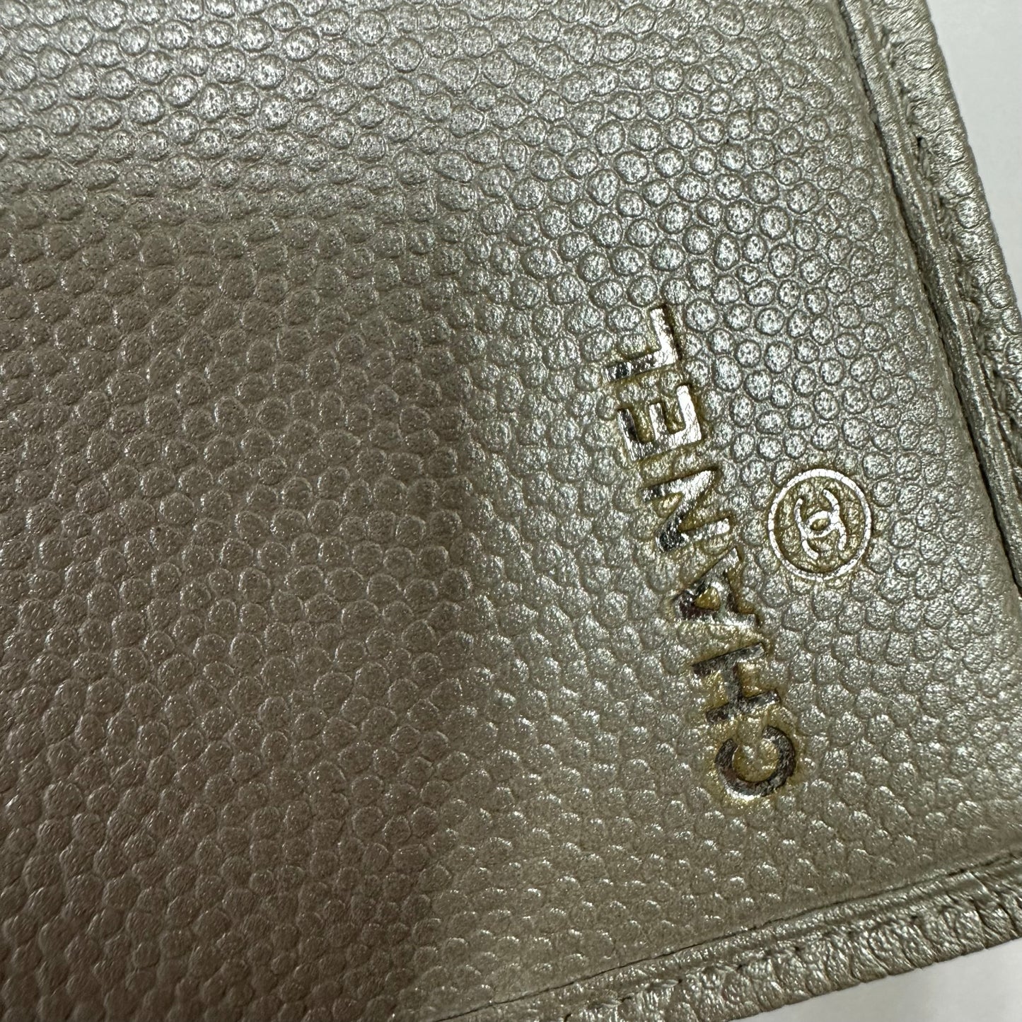 CHANEL Long Wallet Caviar Leather Silver Hardware (Pre-Owned)