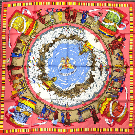 Hermès Carré 90 “Prières au Vent” Silk Scarf (Pre-Owned)