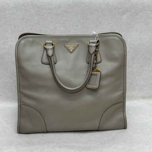 Prada Saffiano Leather Top Handle Shoulder Bag (Pre-Owned)