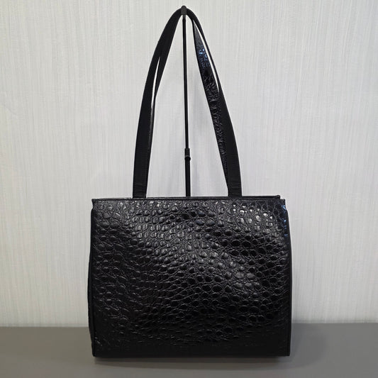 Salvatore Ferragamo Crocodile-Embossed Tote Shoulder Bag (Pre-Owned)