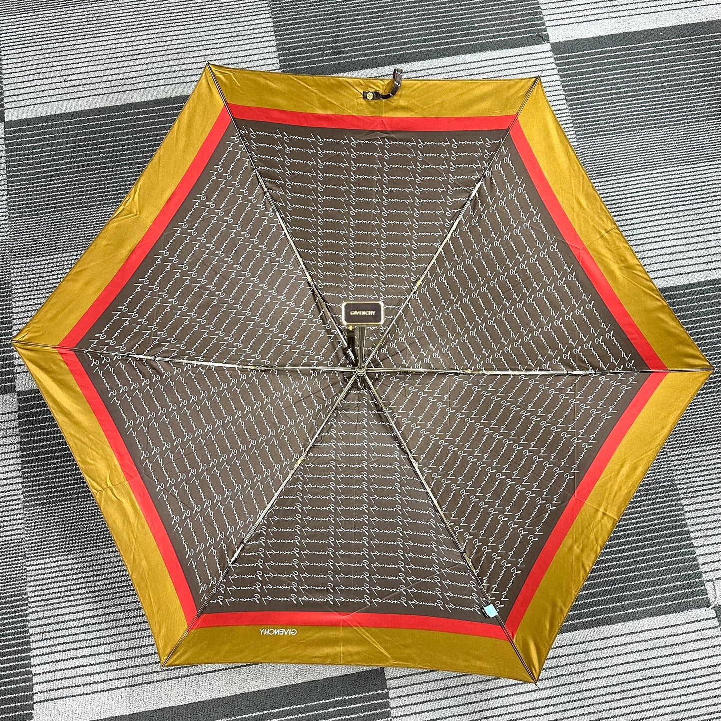 Givenchy Logo Folding Umbrella with Case (Pre-Owned)