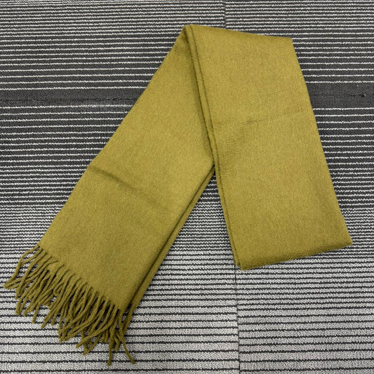 Fedeli Cashmere Scarf Olive Green (Pre-Owned)