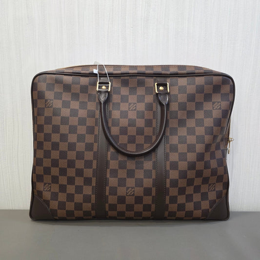 Louis Vuitton Damier Ebene Porte Documents Voyage Briefcase (Pre-Owned)