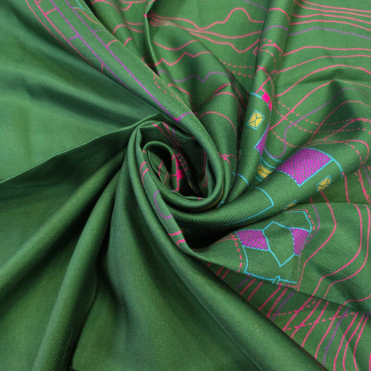 Louis Vuitton Graphic Map Silk Scarf (Pre-Owned)