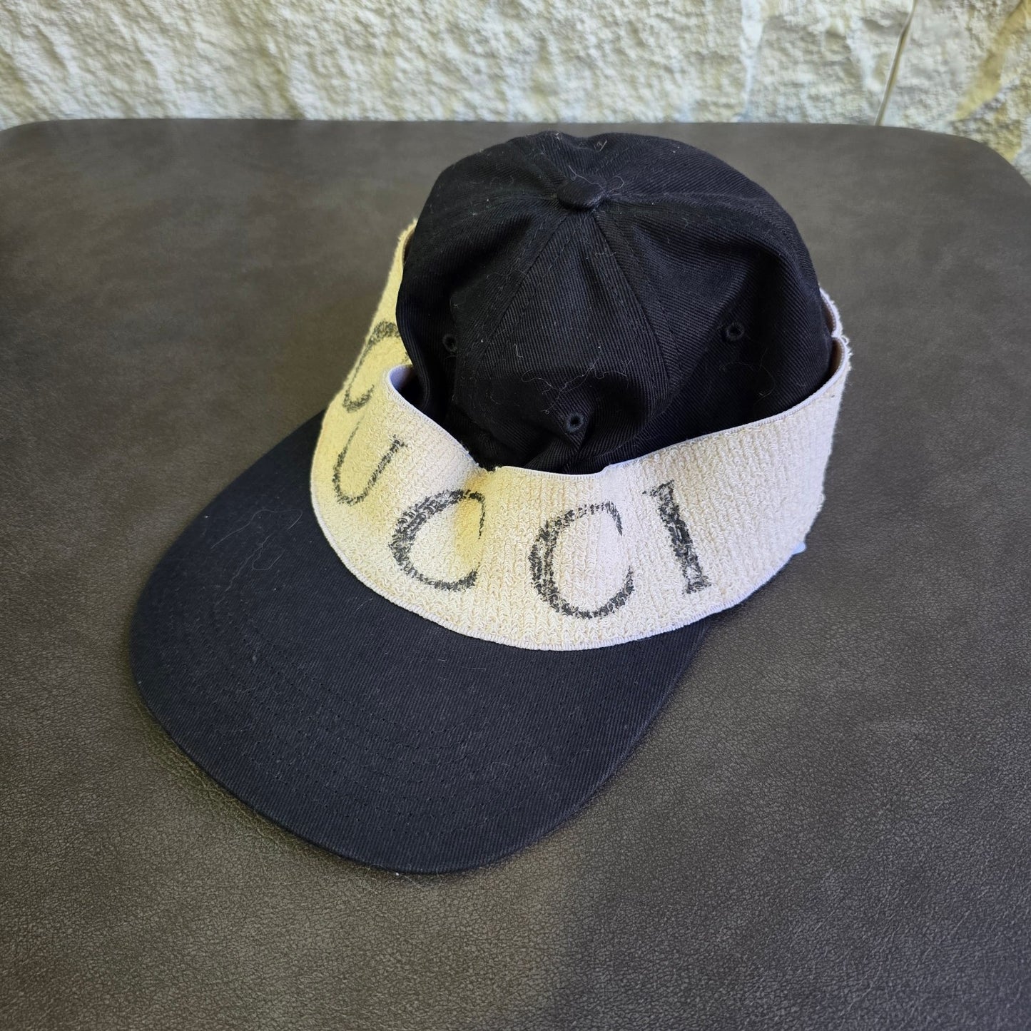 Gucci Logo Terry Headband Baseball Cap (Pre-Owned)
