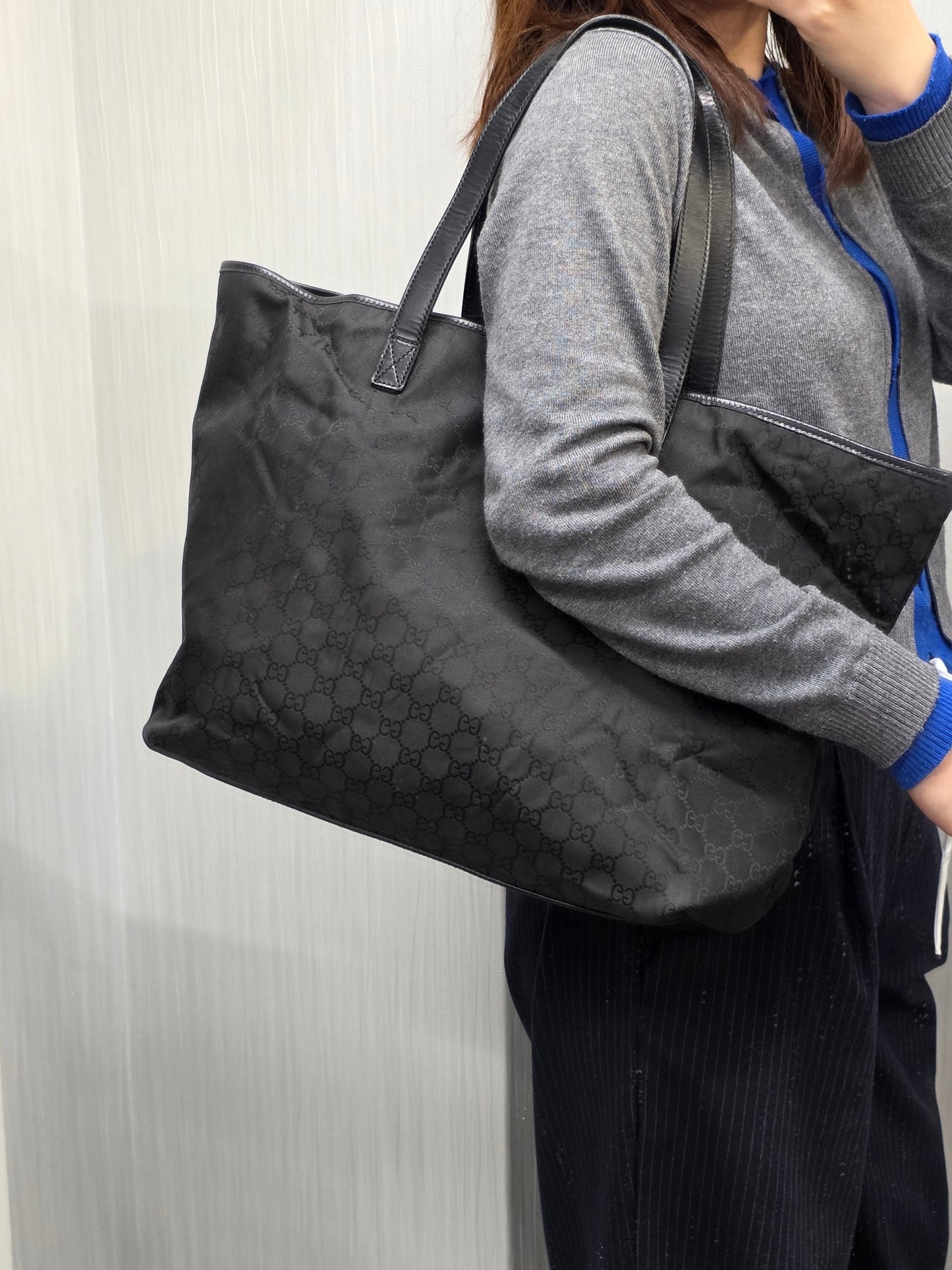 Gucci GG Nylon Tote Bag (Pre-Owned)