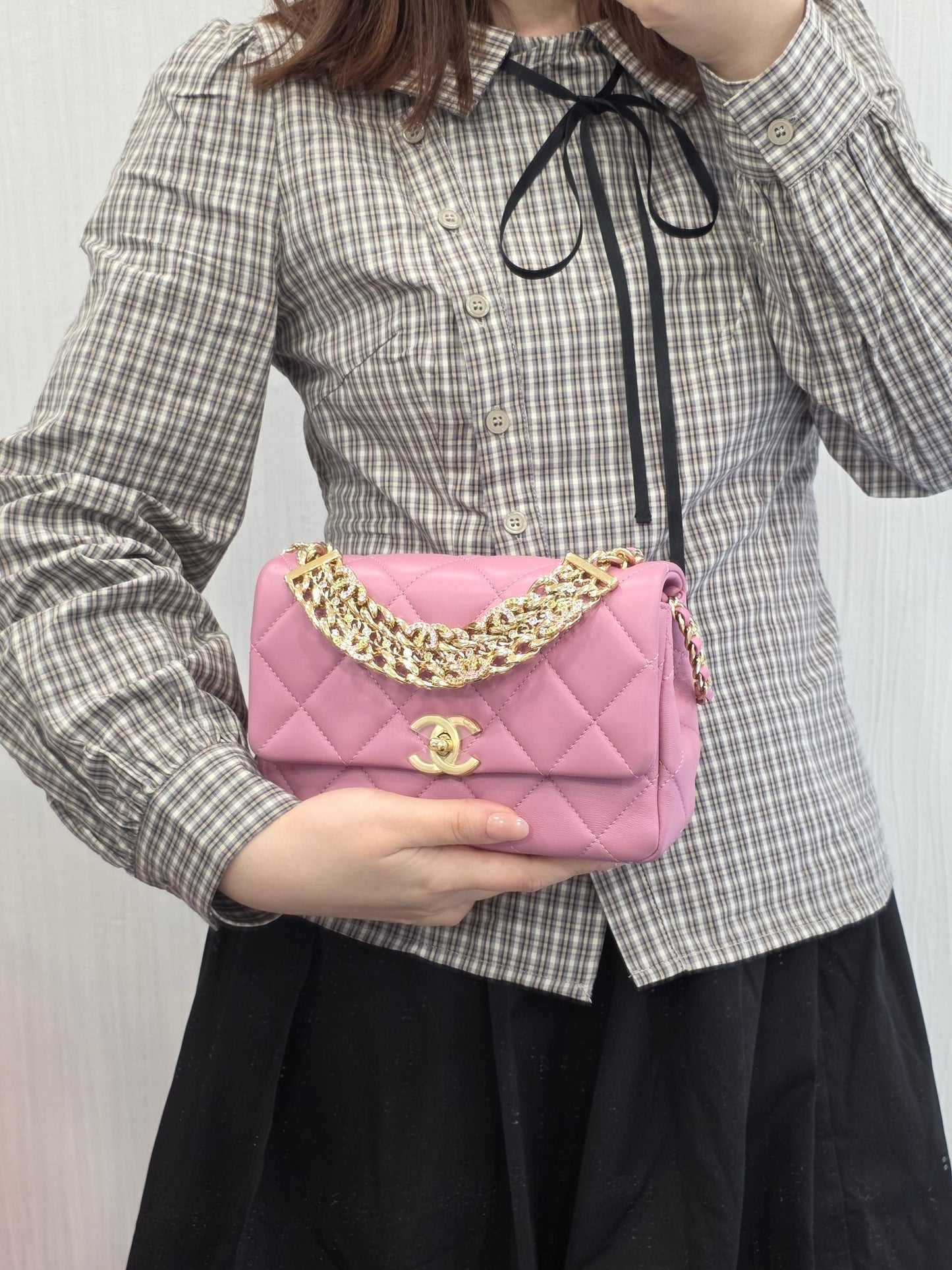 Chanel Crystal CC Chain Flap Bag (Pre-Owned)