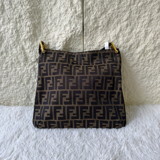 Fendi Zucca Canvas Shoulder Bag (Pre-Owned)