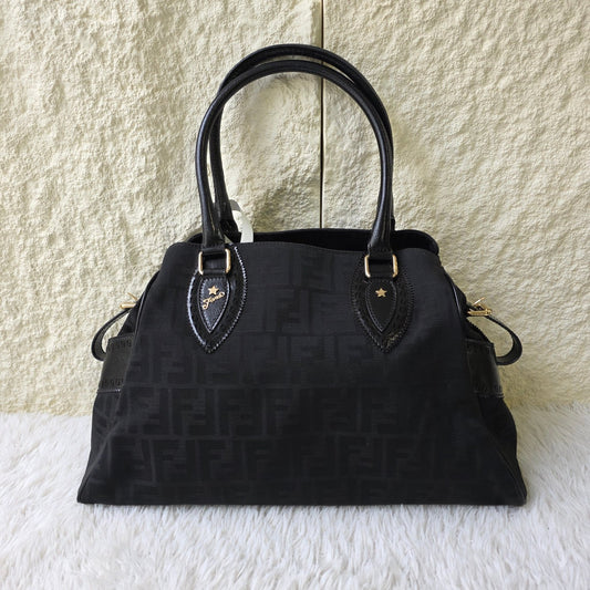 Fendi Zucca Canvas Handbag (Pre-Owned)