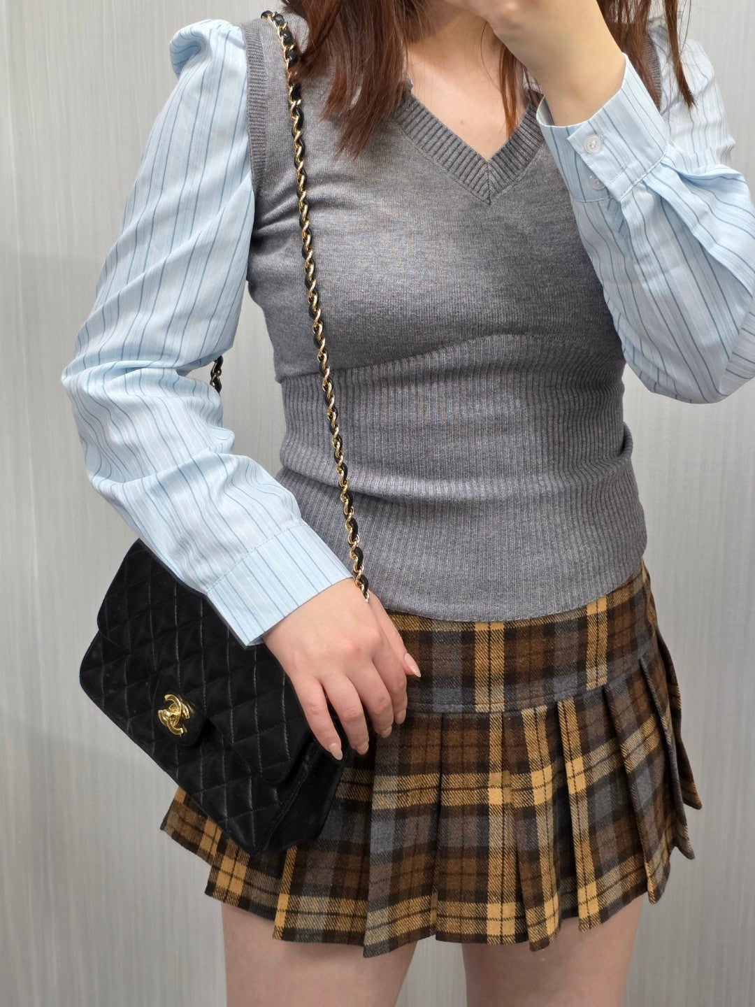 Chanel Classic Double Flap Chain Shoulder Bag (Pre-Owned)