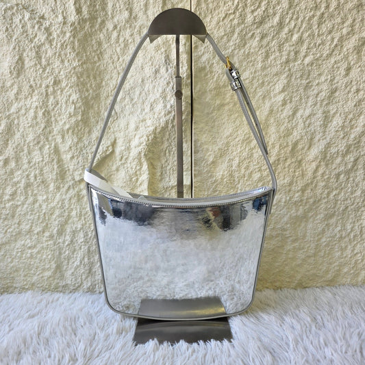 Celine Metallic Silver Shoulder Bag (Pre-Owned)