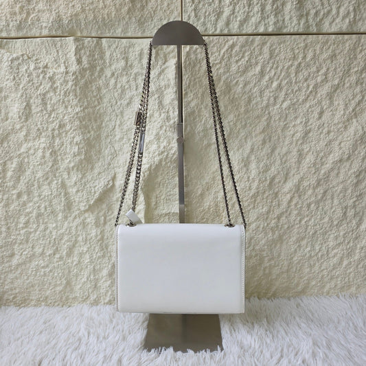 Yves Saint Laurent White Chain Wallet Bag (Pre-Owned)