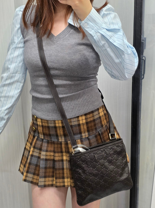 Gucci Guccissima Leather Crossbody Bag (Pre-Owned)
