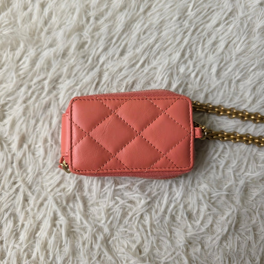 Chanel Quilted Leather Chain Mini Pouch (Pre-Owned)