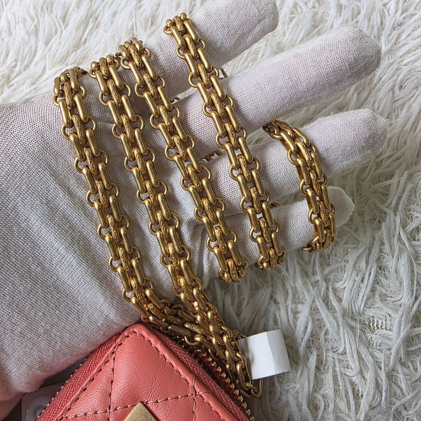 Chanel Quilted Leather Chain Mini Pouch (Pre-Owned)