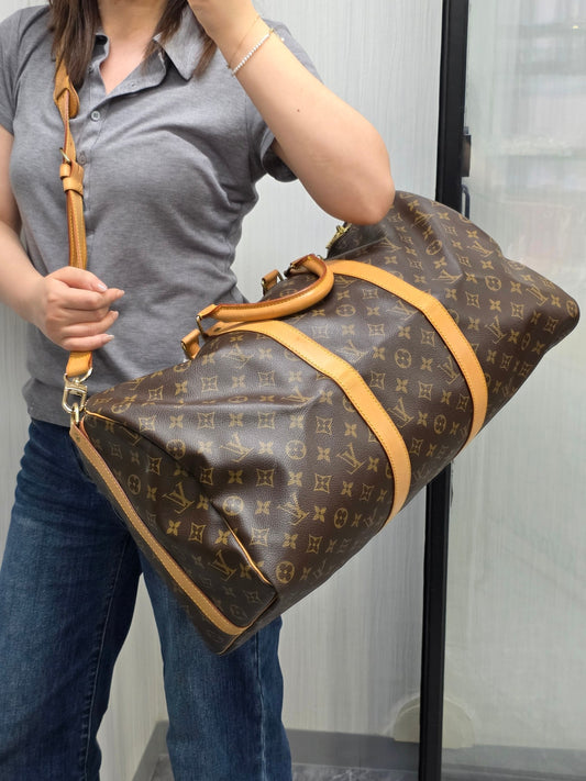 1 Louis Vuitton Monogram Keepall Bandoulière Travel Bag (Pre-Owned)