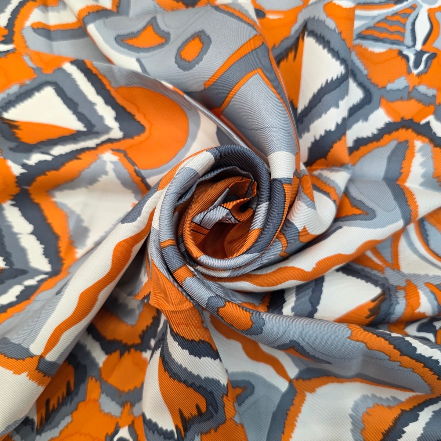Hermès Geometric Print Silk Scarf (Pre-Owned)