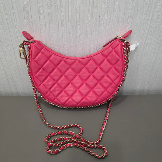 Chanel Quilted Leather Half Moon Shoulder Bag (Pre-Owned)