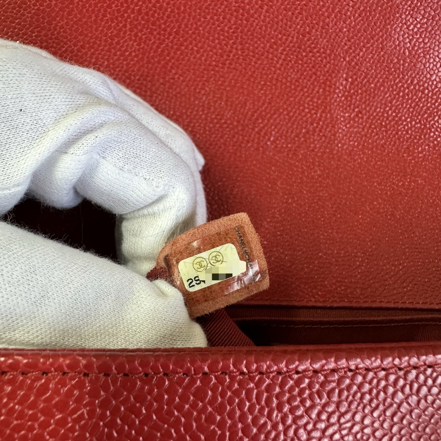 CHANEL ボーイシャネル チェーンショルダーバッグ レッド【中古】