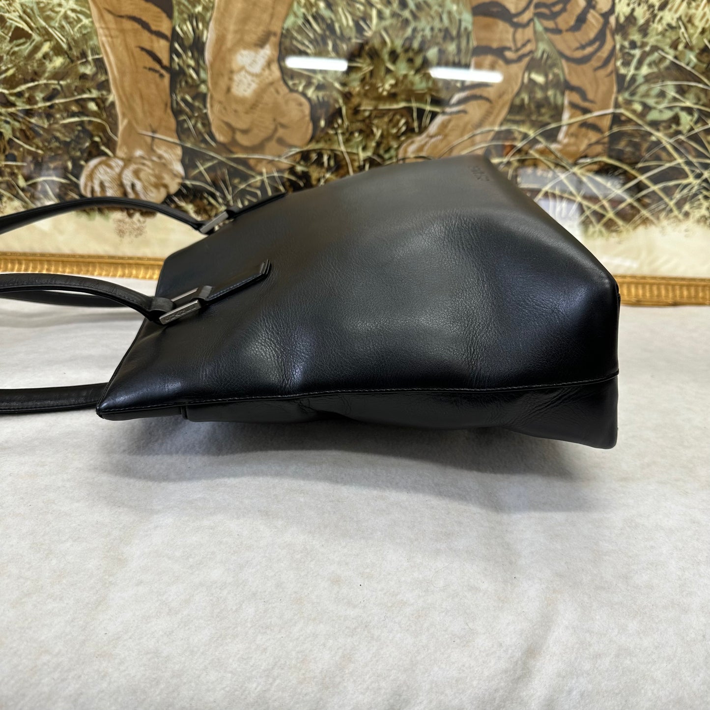 CHANEL ブラック ショルダートートバッグ【中古】