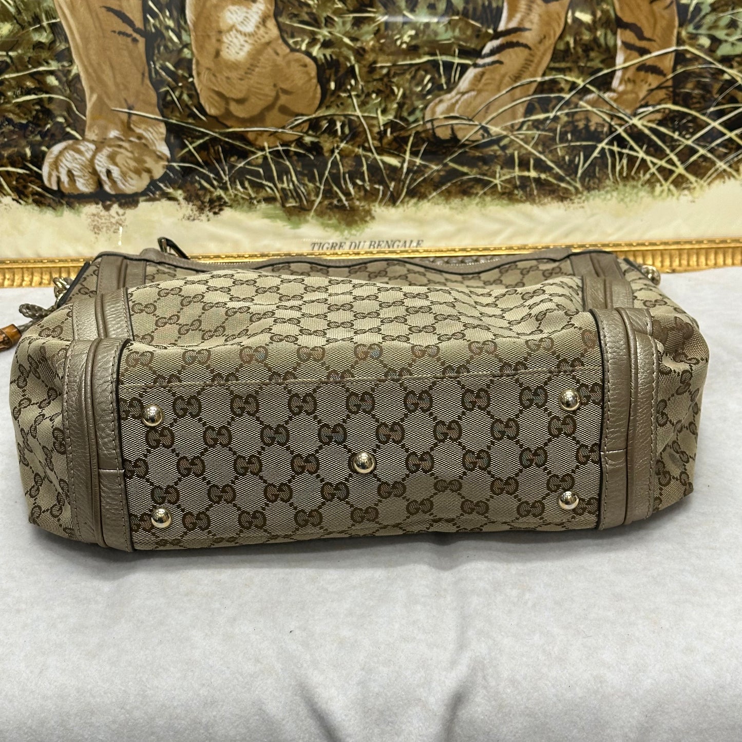 グッチ モノグラム トートバッグ【中古】