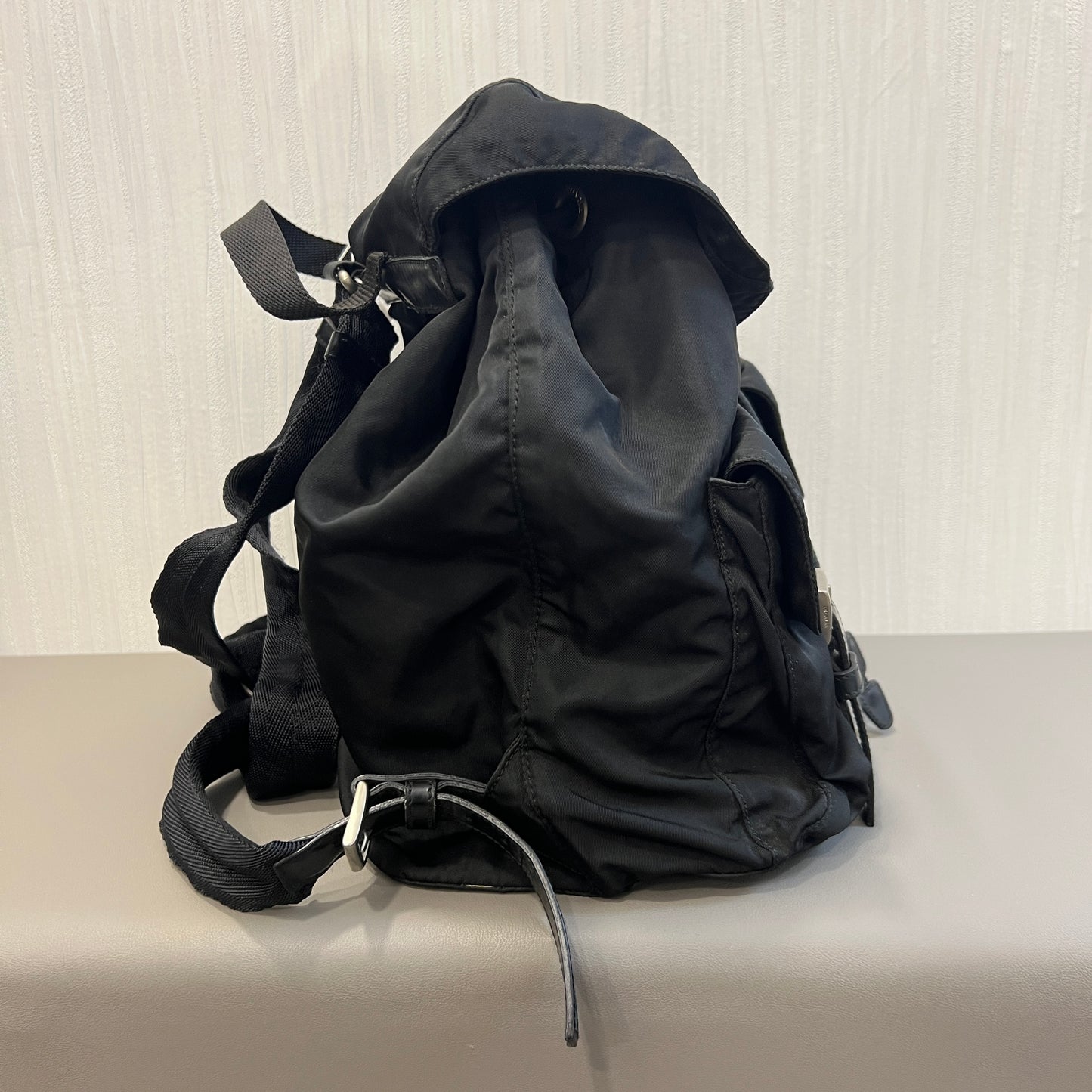 プラダ ブラックナイロン ブラックパック【中古】
