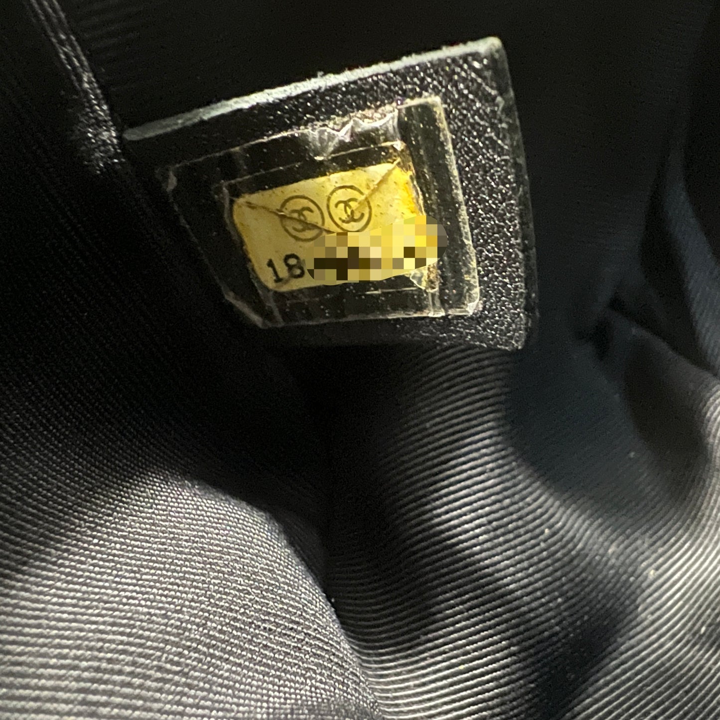 CHANEL ブラック&シルバー ル・ボーイ パテントレザーバッグ【中古】
