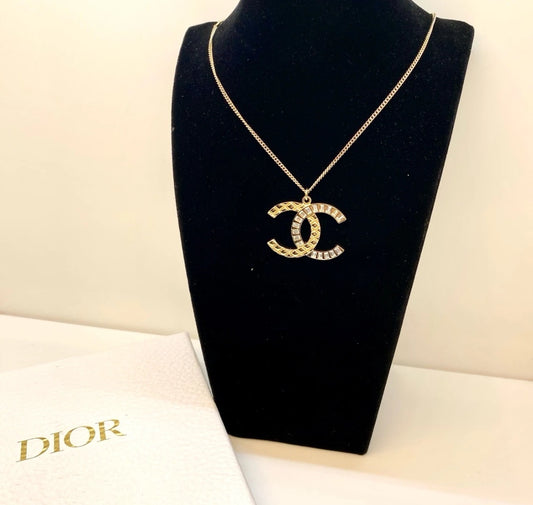 CHANEL ロゴネックレス【中古】
