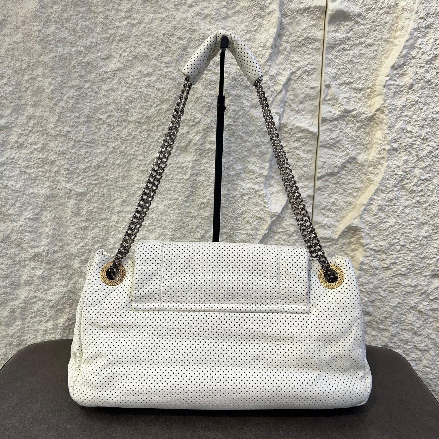 CHANEL ホワイト チェーンバッグ【中古】