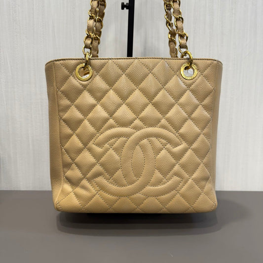 シャネル PST トートバッグ ベージュ【中古】