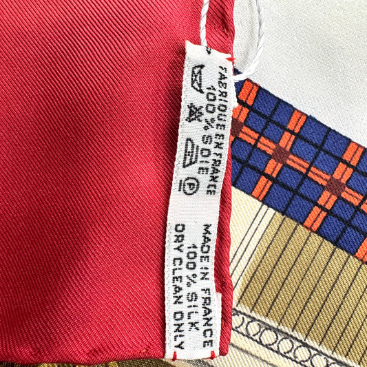 エルメス 90 スカーフ「冬の郵便馬車」【中古】