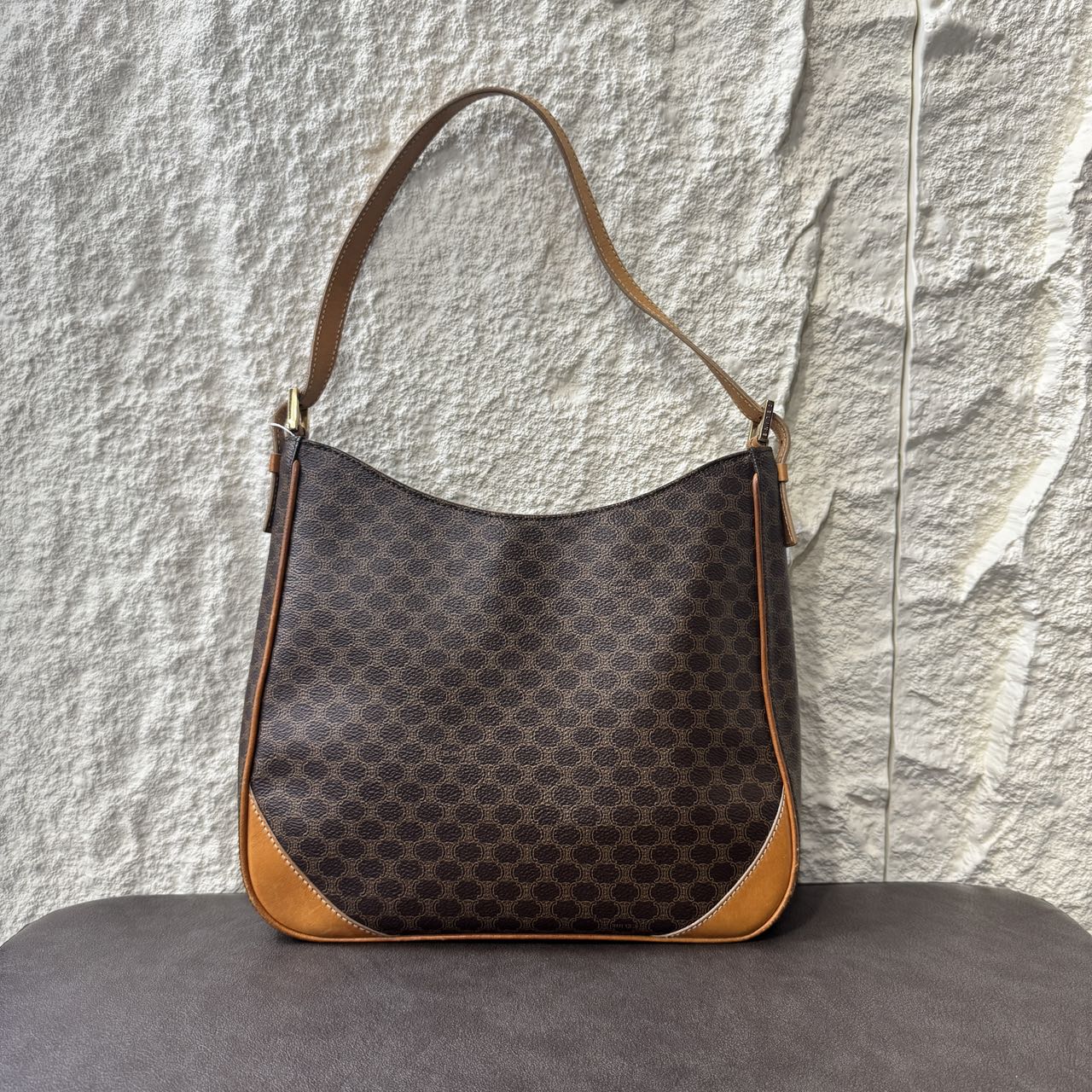 セリーヌ マカダム ショルダーバッグ【中古】