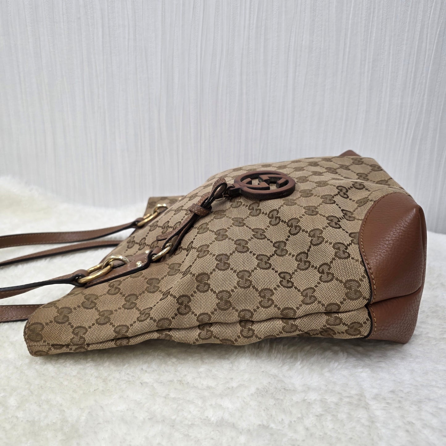 グッチ モノグラム トートバッグ【中古】