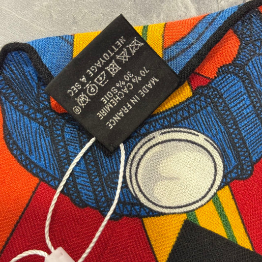 HERMES カシミヤ90 スカーフ【中古】