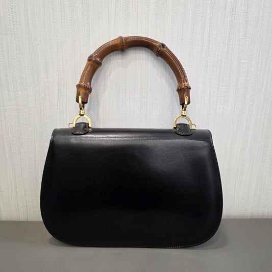 グッチ バンブー スムースレザーバッグ【中古】