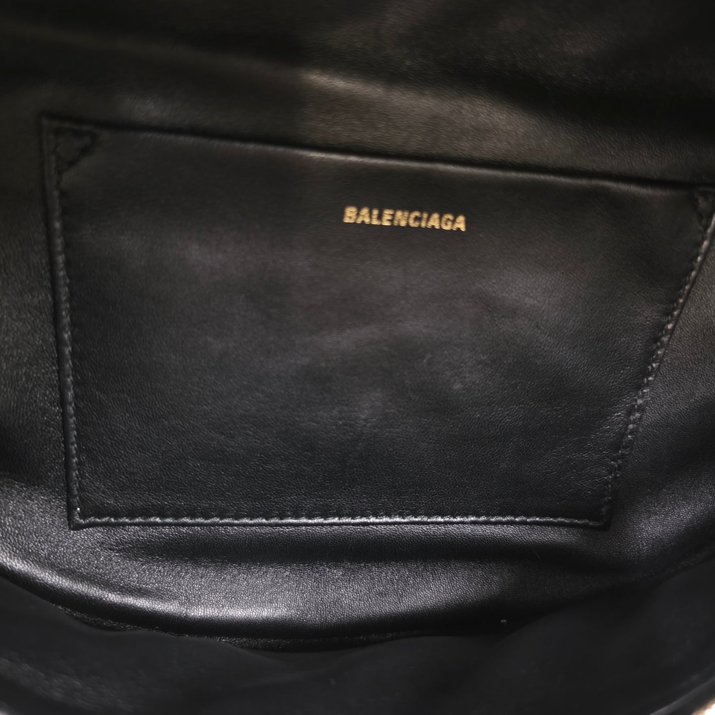 Balenciaga Souvenir All Over Logo Shoulder Bag [Pre-Owned]