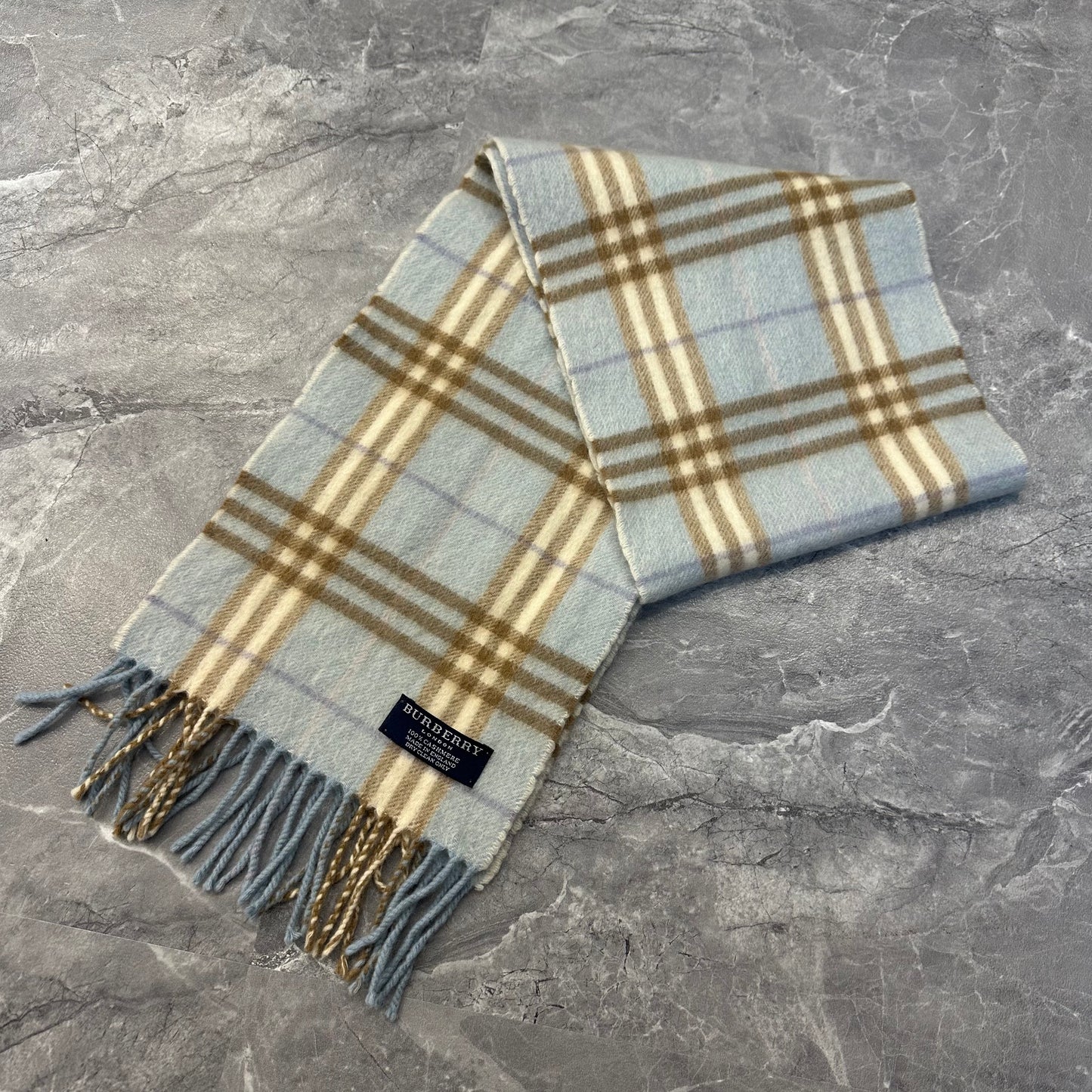 Burberry Light Blue Scarf [Pre-Owned]