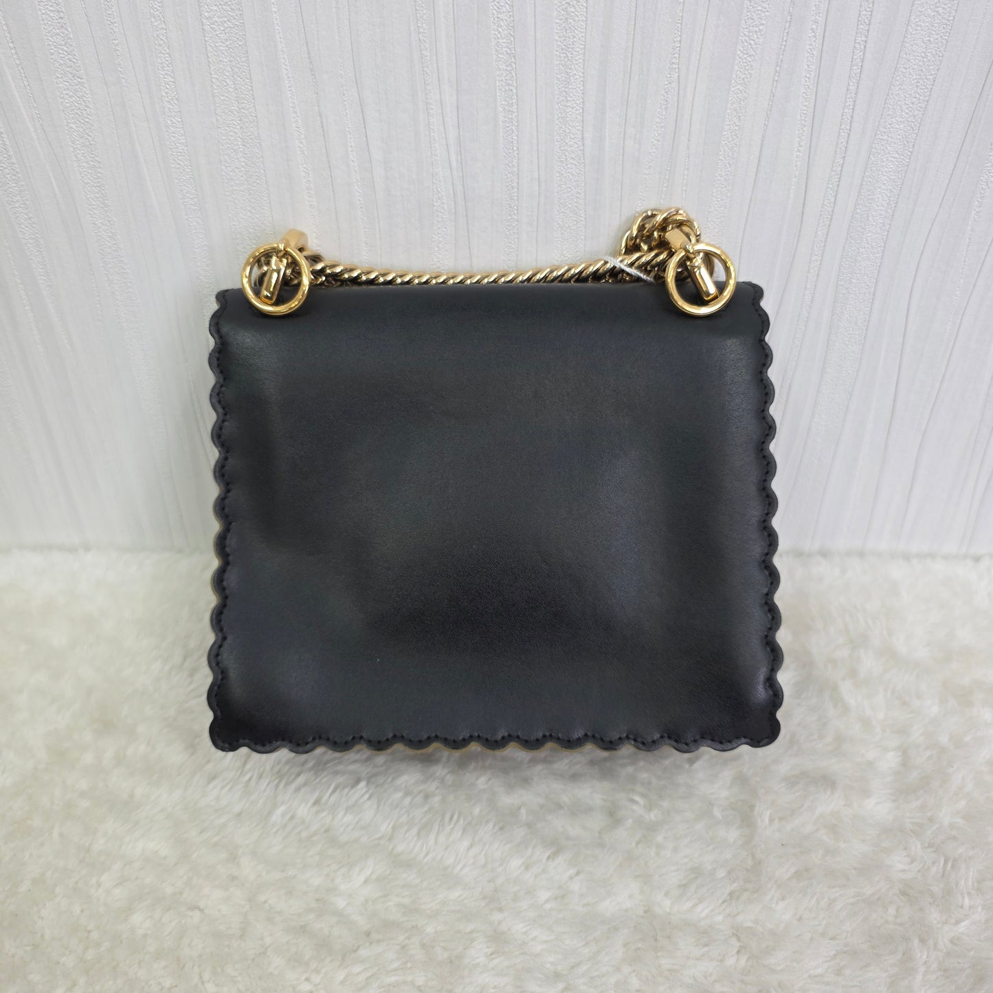 FENDI Mini 2-Way Canai Leather Chain Shoulder Handbag [Pre-Owned]