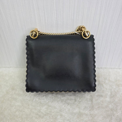 FENDI Mini 2-Way Canai Leather Chain Shoulder Handbag [Pre-Owned]