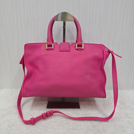SAINT LAURENT Petit Cabas 2-Way Leather Handbag [Pre-Owned]