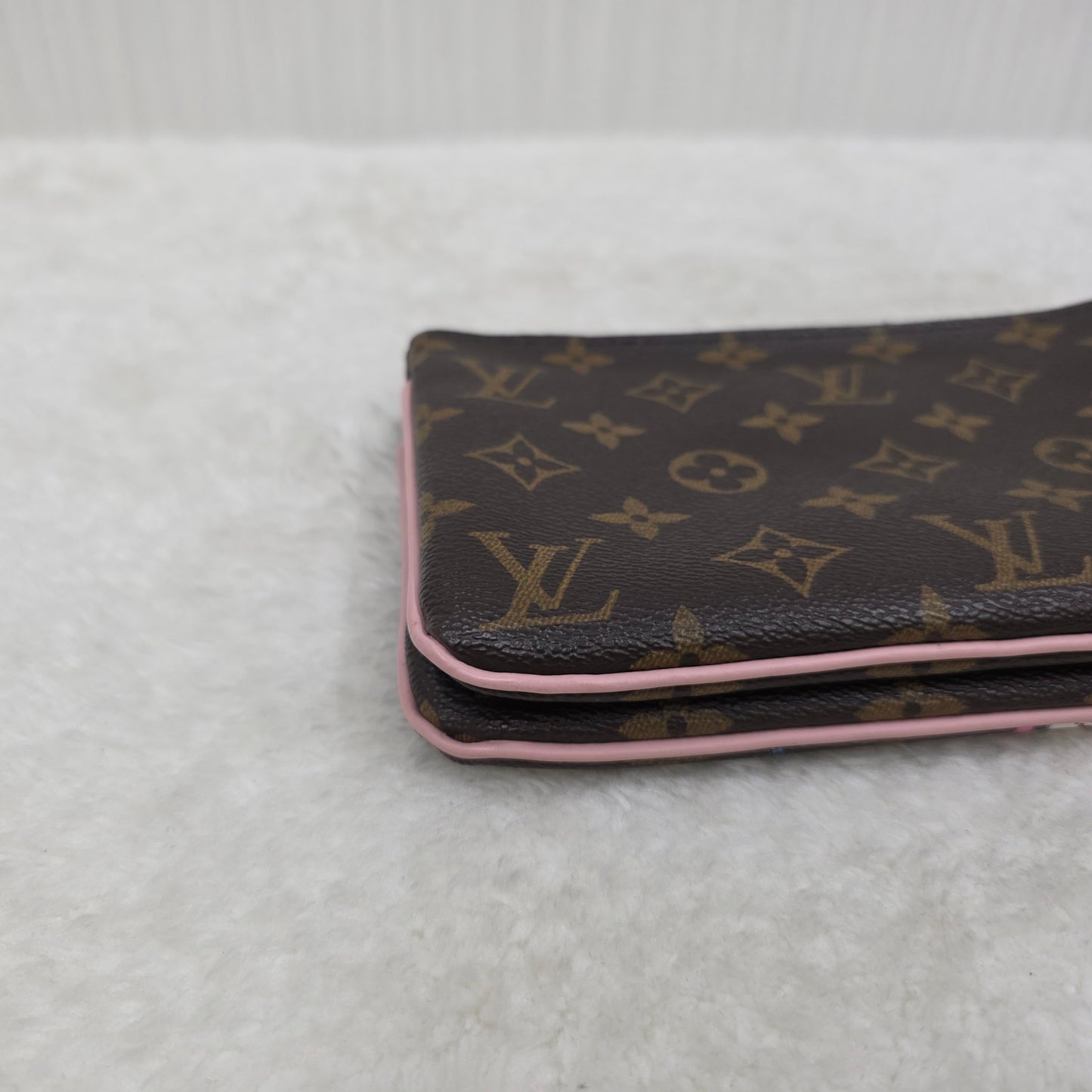 LOUIS VUITTON Monogram Vivienne Double Zip Pochette Mini Shoulder Handbag [Pre-Owned]
