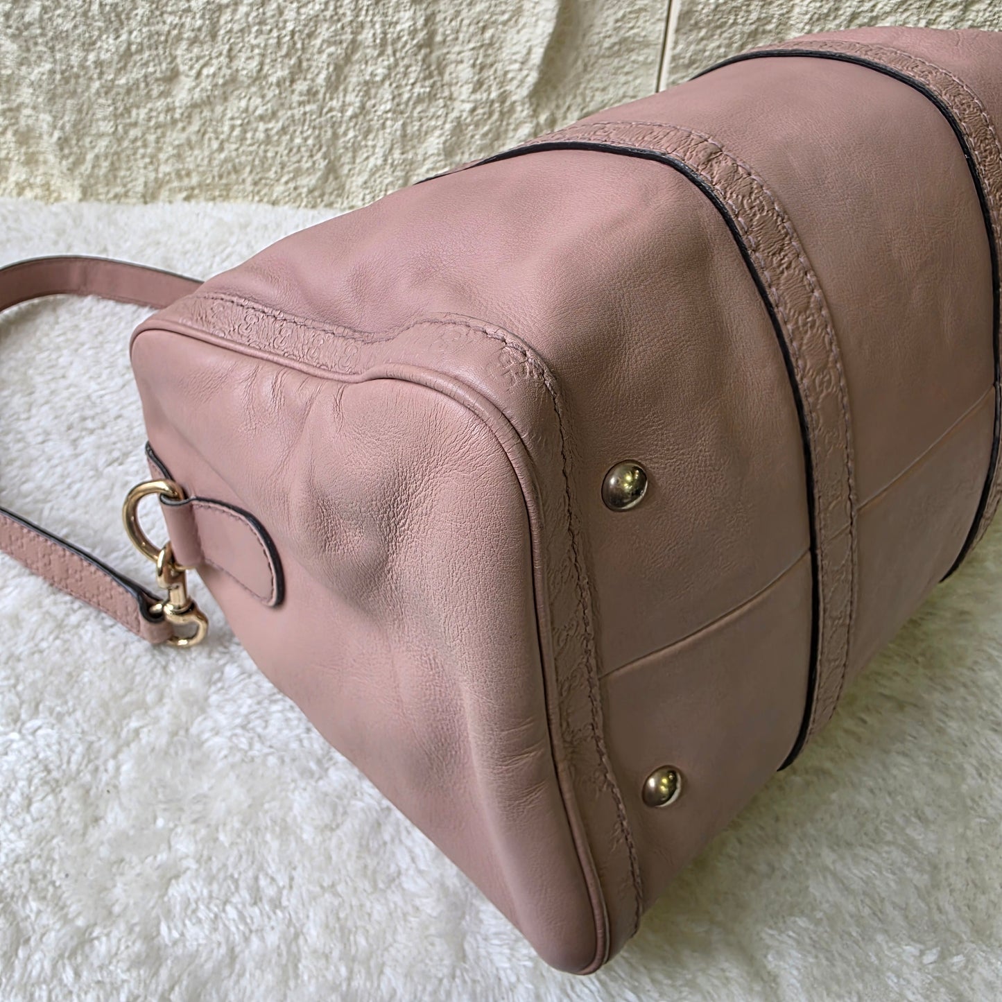 GUCCI  Shoulder/Boston/Tote Bag/Leather[Pre-Owned]