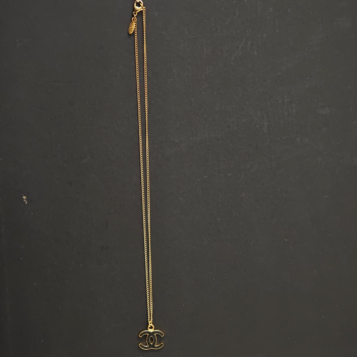 Chanel Coco Necklace Accessory Gold Black GP [Pre-owned]