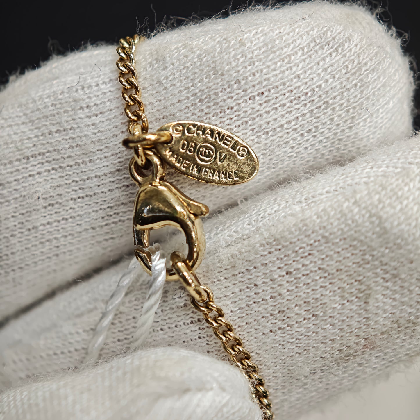 Chanel Coco Necklace Accessory Gold Black GP [Pre-owned]