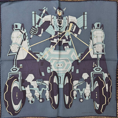 エルメス カレ45 シルクスカーフ【中古】 